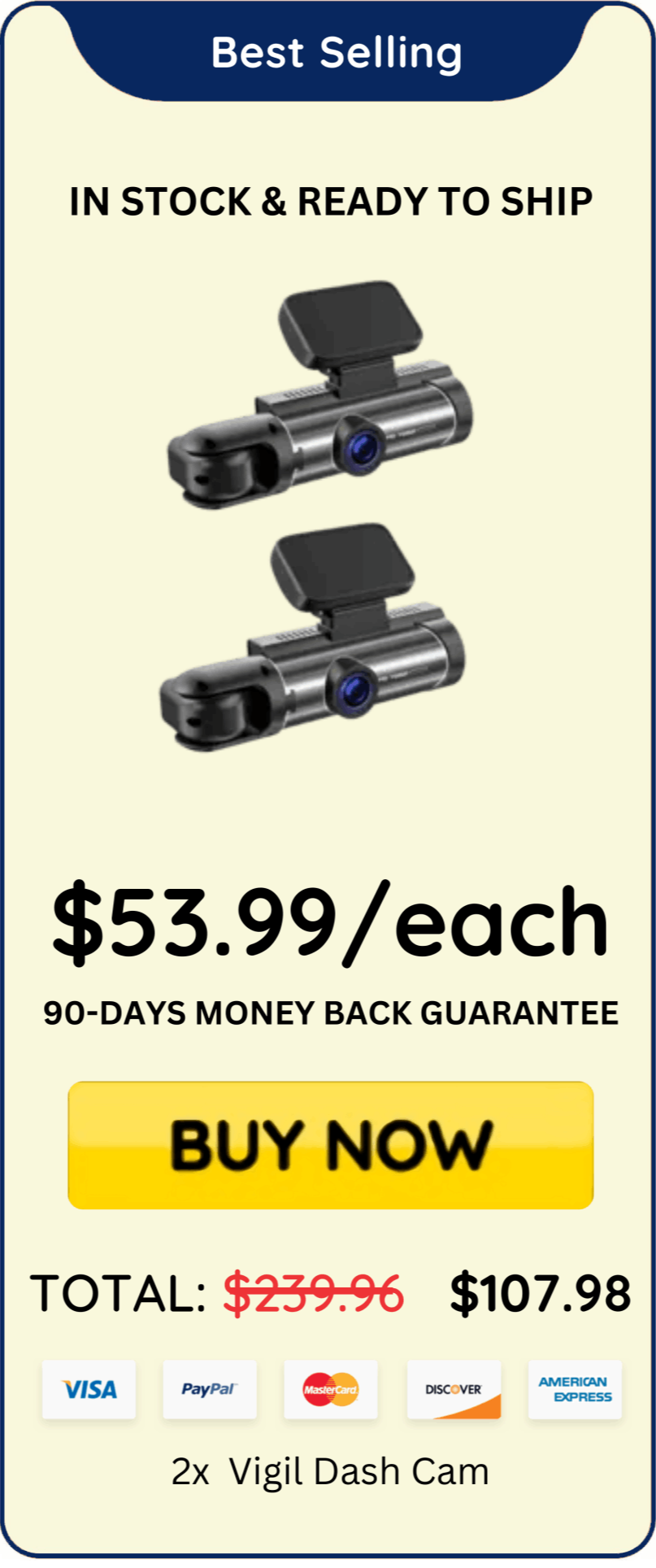 Vital Dash Cam offer price 